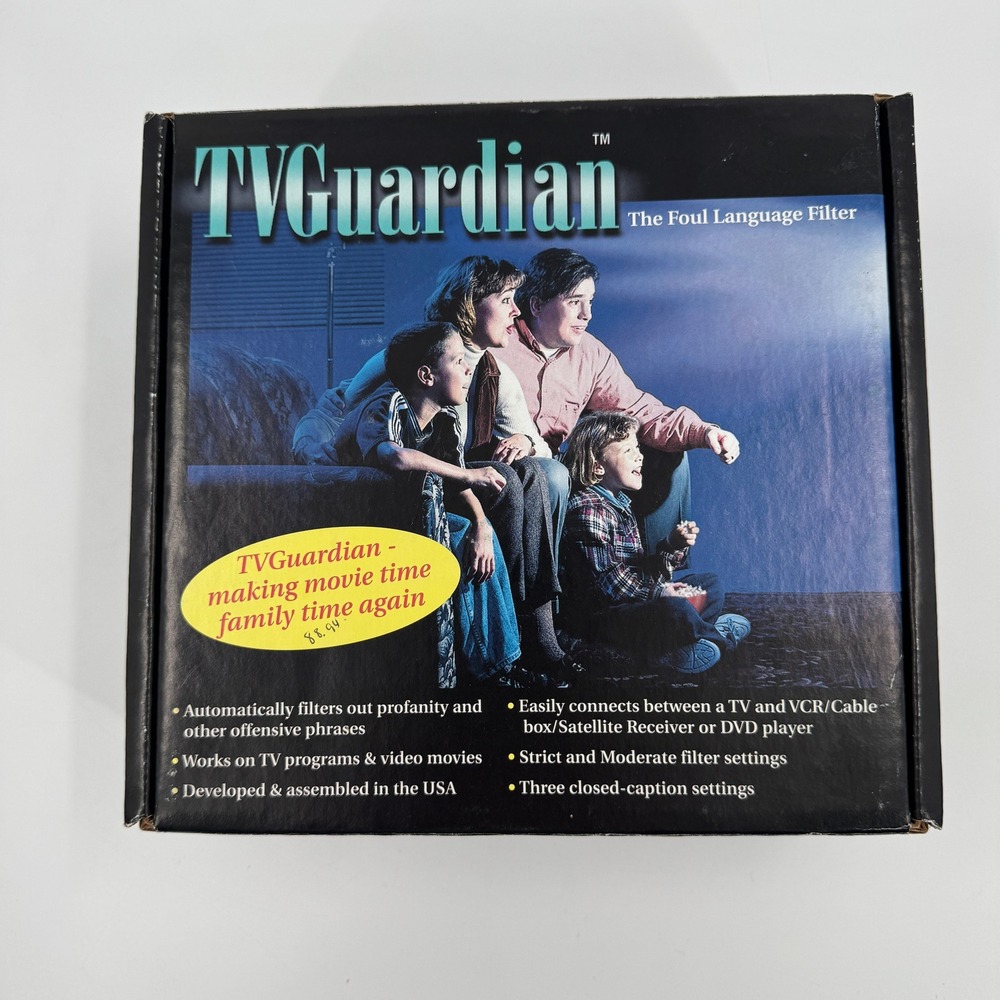 TVGuardian Foul Language Filter Parental Control Profanity Muter Vintage
